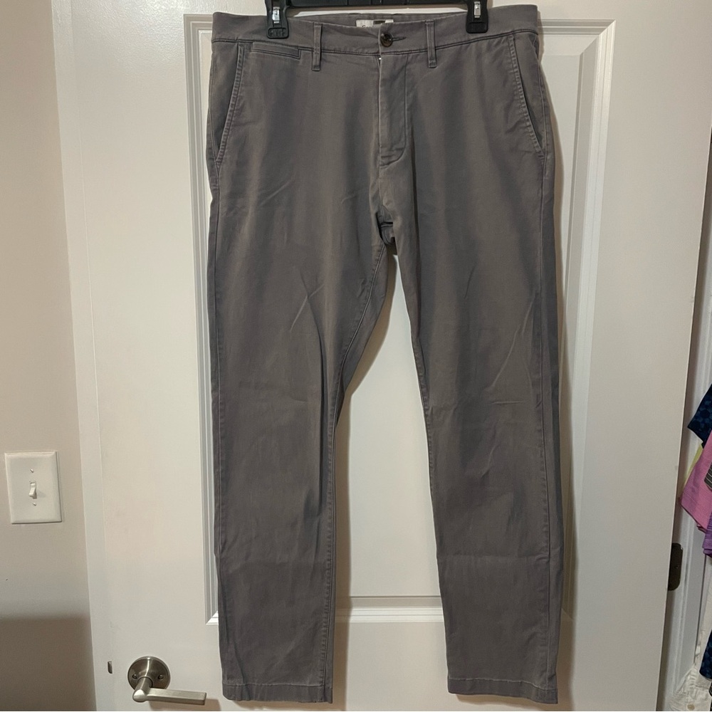 GOODFELLOW & CO GREY HENNEPIN CHINO